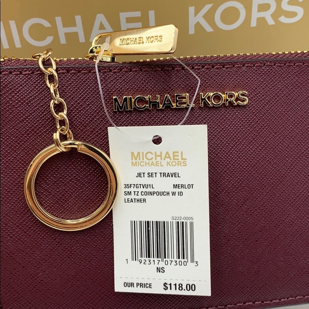 MICHAEL KORS JET SET TRAVEL SM TZ COINPOUCH W ID - Picture 5 of 16